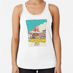 Ghibli House Racerback Tank Top