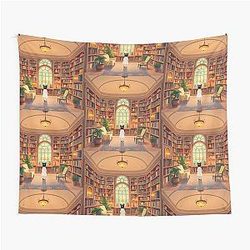 Ghibli Library Tapestry