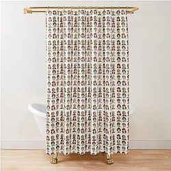 Ghibli faces Shower Curtain