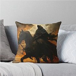 Ghost Rider of the Apocalypse Harbinger Throw Pillow