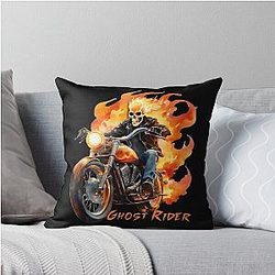 Ghost Rider Artwork Throw Pillow