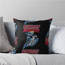 Ghost Rider Flame Throw Pillow
