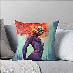 A Ghost Throw Pillow