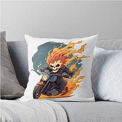 Ghost Rider Animated Throw Pillow