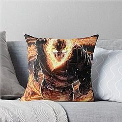 Ghost Rider Burning Themes Throw Pillow
