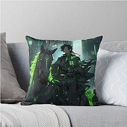 Green Ghost Rider Pillow