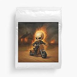 Little Ghost Rider Duvet Cover