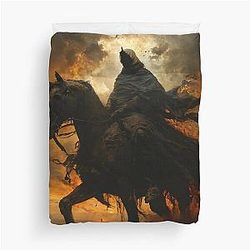 Ghost Rider of the Apocalypse Harbinger Duvet Cover