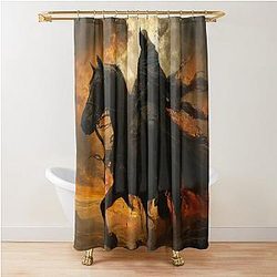 The Ghost Rider the Harbinger of the Apocalypse Shower Curtain