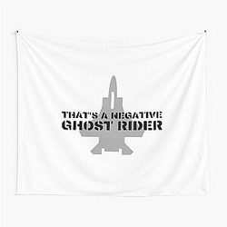 That's a negative ghost rider in black air force font tapestry