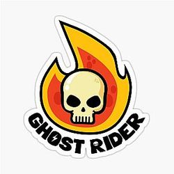 Ghost Rider Skull Sticker