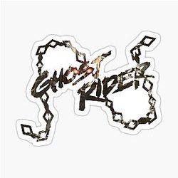 Ghost Rider Chain Sticker