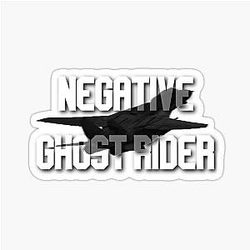 Negative Ghost Rider Sticker