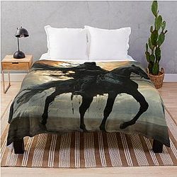 The ghost rider of the apocalypse Throw Blanket