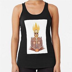 Day of the Dead Ghost Rider Racerback Tank Top