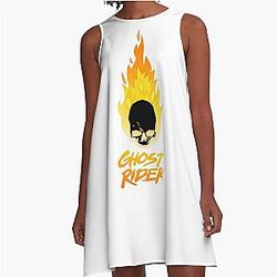 Ghost Rider A-Line Dress