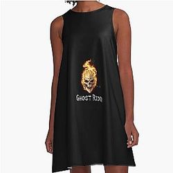 Ghost Rider A-Line Dress