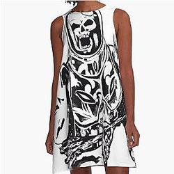 Cosmic Ghost Rider A-Line Dress