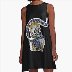 Ghost Rider Lightweight Hoodie A-Line Dress