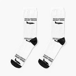 That's a negative ghost rider black air force font jet fighter socks