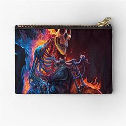 Ghost Rider Fire Skeleton Pouch