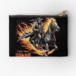 Something Wicked This Way Comes - Ghost Rider Zipper Pouch
