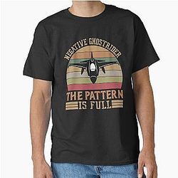 Negative Ghost Rider Pattern Full Plane Design Retro Classic T-Shirt