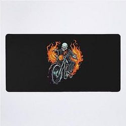 Ghost Rider Motorcycle Desk Mat