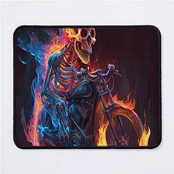 Ghost Rider Fire Skeleton Mouse Pad