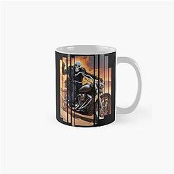Ghost Rider on a fire motorcycle Classic Mug