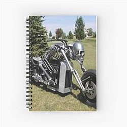 Ghost Rider Bike Spiral Notebook