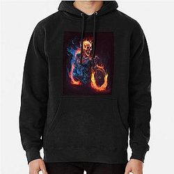 Ghost Rider Fire Skeleton Pullover Hoodie