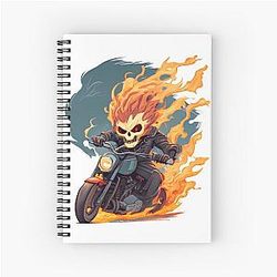 Ghost Rider Animated Spiral Notebook