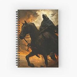 The Ghost Rider of the Apocalypse Spiral Notebook