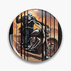 Ghost Rider on a Fire Bike 2 Pin