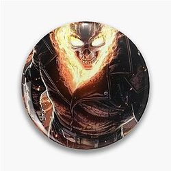 Ghost Rider Burning Theme Pin