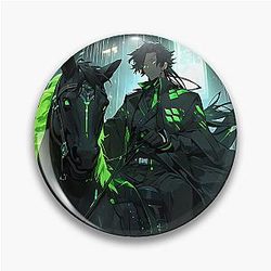 Green Ghost Rider Pin