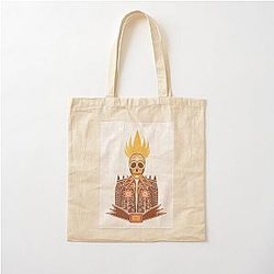 Day of the Dead Ghost Rider Cotton Tote Bag