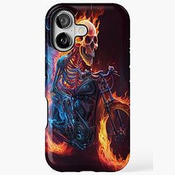 Ghost Rider Fire Skeleton iPhone Case
