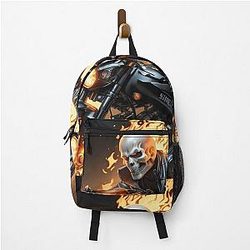 Ghost Rider Skulled Design Backpack