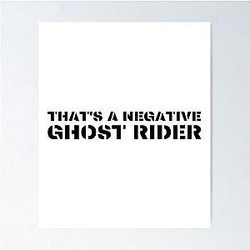 That's a Ghost Rider in Air Force Font Poster
