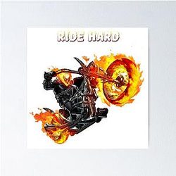 Ghost Rider Ridehardt Poster