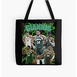 Giannis Antetokounmpo Basketball Fan Art Tote Bag