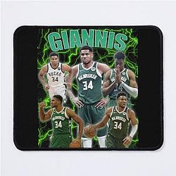 Giannis Antetokounmpo Basketball Fan Art Mouse Pad
