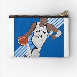 Giannis Antetokounmpo Greece Zipper Pouch