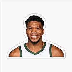 Giannis Antetokounmpo Smile - Bucks Superstar Sticker
