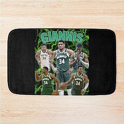 Giannis Antetokounmpo Basketball Fan Art Bath Mat