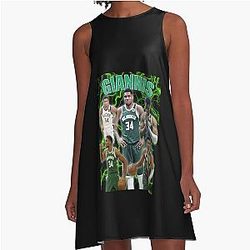 Giannis Antetokounmpo Basketball Fan Art Dress