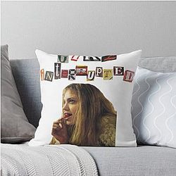 Girl Interrupted Throw Pillow