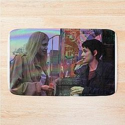 Girl interrupted art bath mat